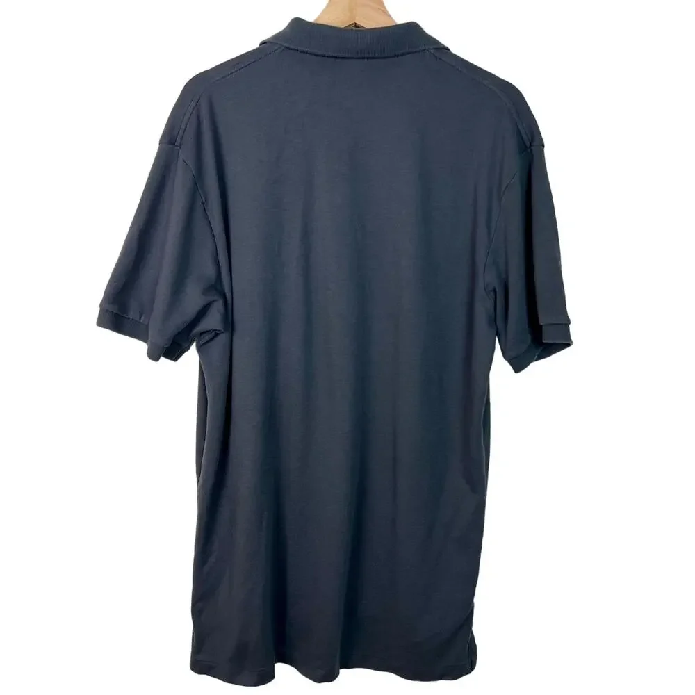 Polo Ralph Lauren Large Dark Gray Soft Knit Cotton‎ Polo Short Sleeve Shirt